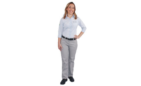 camisa gerente feminina mangas 7/8 p=1   / UN / Brmania