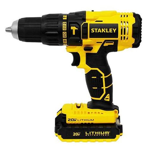 Furadeira Parafusadeira Bateria 20V Max Lithium Ion 3/8 Bivolt 2 Baterias Com Maleta - SCH20C2K-BR - Stanley