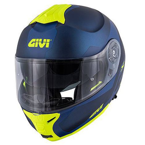 capacete Givi X21 Articulado Spirit Fosco Azul/amarelo