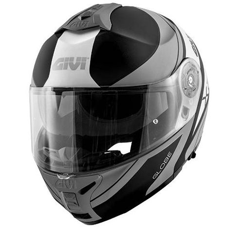 capacete Givi X21 Articulado Globe Preto/cinza/prata
