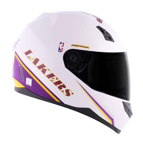 capacete NORISK FF391 STUNT NBA LA LAKERS BRANCO