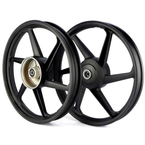 Roda Titan 150 Fan 150 2004 a 2018 Lona 6 Palitos Preta Mhx