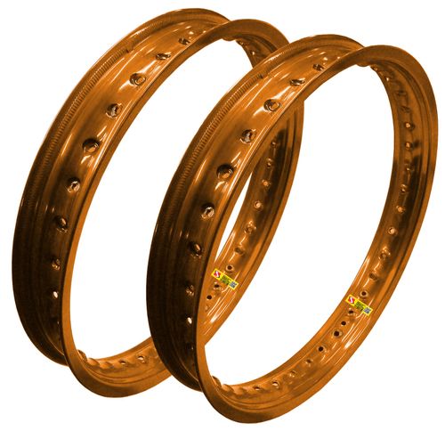Aro Alumínio Xtz125 Lander 250 Tenere 250 Dourado Par