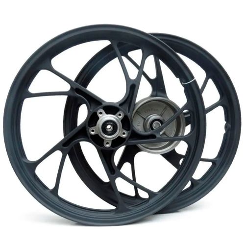 Roda Titan 150 160 Fan 150 14/18 a disco Preta Pé Galinha