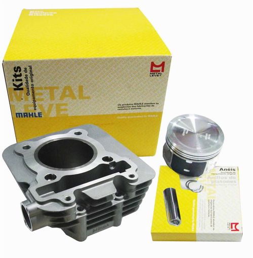 Cilindro Motor Fazer 250 Lander 250 Tenere 250 C/ Pistão Aneis Metal Leve