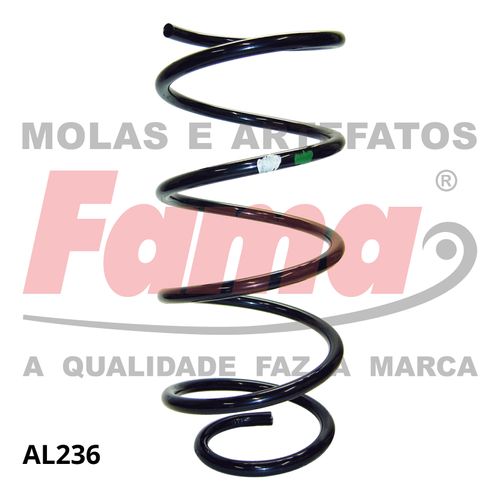 MOLA SUSPENSAO DIANTEIRA / GOL 98- 1.0/1.6/1.8/2.0  8V,  1.0  16V C/ACD / FAMA AL236