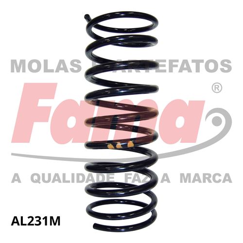 MOLA SUSPENSAO TRASEIRA / PARATI 83-95 / FAMA AL231M