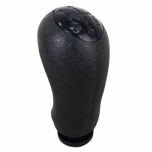 Manopla Bola da Alavanca de Câmbio Preto com Tampa Preta Renault Logan e Sandero 07 até 2015 Duster e Fluence 2011 até 2016 Megane 06 até 2013