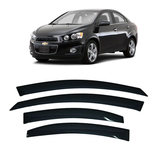 Calha de Chuva 4 Portas Chevrolet Sonic Sedan 2011 até 2016