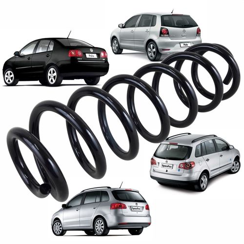 Mola Traseira Aliperti com GNV SpaceFox 2006 em Diante Polo Hatch e Sedan 2003 em Diante (Preço Unitário)