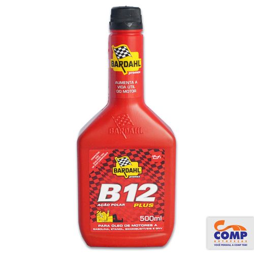 Aditivo para Óleo de Motor B12 Bardahl 500 ML Motores Gasolina Etanol Bicombustíveis GNV
