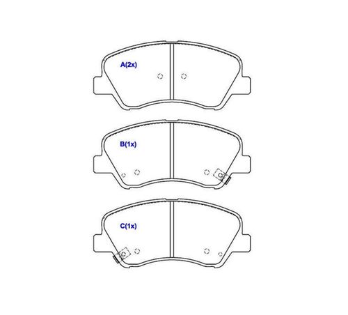 Pastilha de freio dianteira HB20 Elantra Veloster Cerato 2012 a 2020 SYL S6261