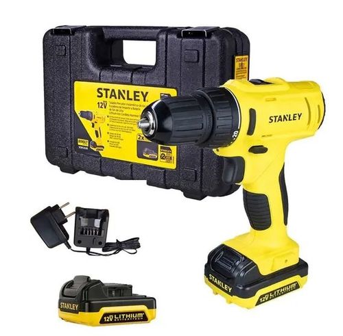 Paraf./Fur. a Bateria 12V Li-Ion 3/8 Pol. com Carregador +2 Baterias e Maleta - Stanley-SCD121S2K-BR