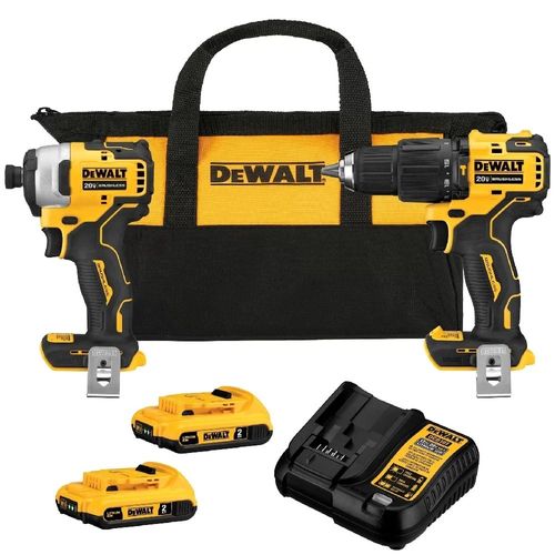 Kit Parafusadeira/Furadeira 1/2 Pol. + Parafusadeira Impacto 1/4 Pol. 20V - DCK279D2-BR - Dewalt