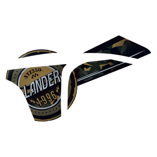 Adesivo Aba do Tanque Esquerdo Bege Lander 250 21-22 Original Yamaha