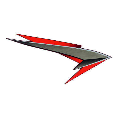 Adesivo Aba do Tanque Direito YBR 125 04 Vermelho Original Yamaha