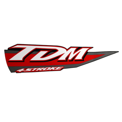 Adesivo da Aba do Tanque Esquerdo TDM 225 2003 Preto Original Yamaha