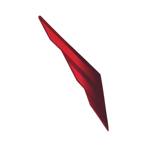 Adesivo Carenagem do Farol Dir Vermelho Lander 250 2007 Original Yamaha