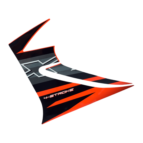 Adesivo Aba do Tanque Esquerdo Laranja XTZ 125 15-16 Original Yamaha