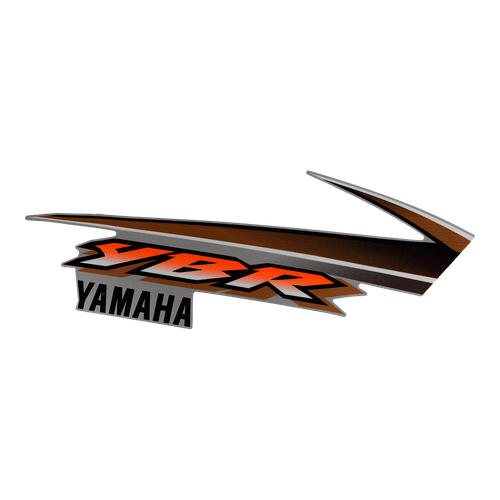 Adesivo Faixa Tampa Lateral Dir YBR 125 04 Prata Original Yamaha