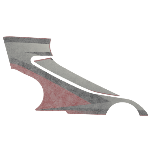 Adesivo Aba do Tanque Esquerdo Vermelho XTZ 125 Original Yamaha