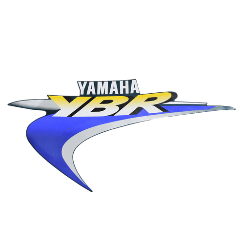Adesivo da Aba do Tanque Esquerdo YBR 125 Azul Original Yamaha