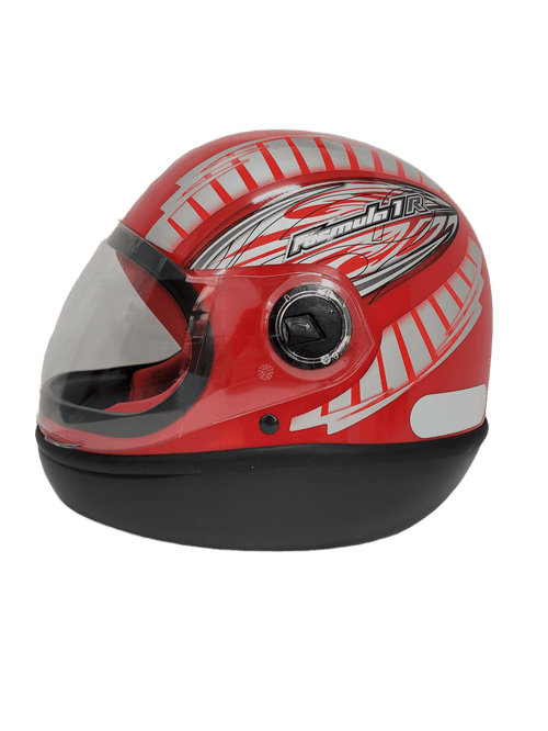 Capacete formula 1 grafic 2 vermelho/prata 58