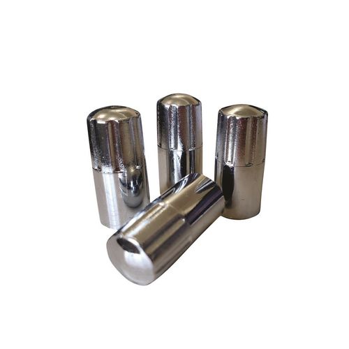 Jogo De Tampa Cromado Para Ventil Do Pneu - 4 Peças