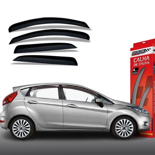 Calha de Chuva New Fiesta Hatch 2012 em Diante 4 Portas Ford Marçon
