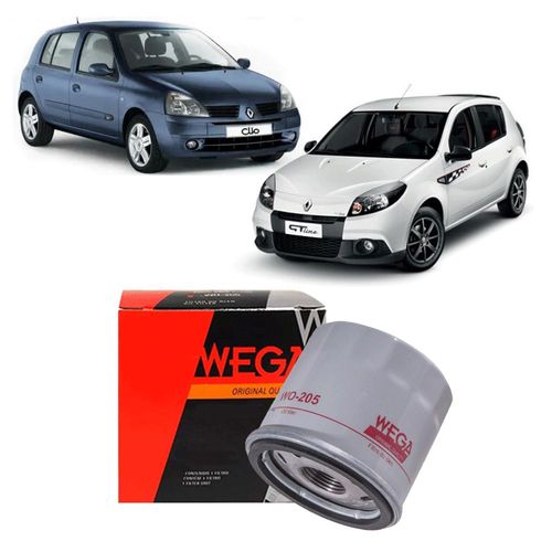 Filtro Oleo Motor Renault Clio 1.0 16V 2000