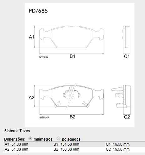 Pastilha Freio Dianteira Honda City 1.5 2009 A 2014