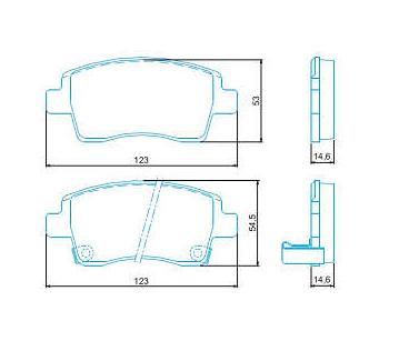 Pastilha Freio Dianteira Toyota Etios 1.3 16V 2013
