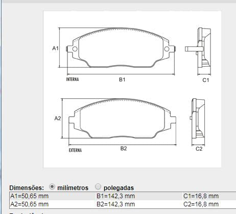 Pastilha Freio Dianteira Cobalt 1.4 1.8 2012 Com Abs