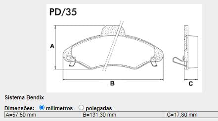 Pastilha Freio Dianteira Escort Ii Sistema Bosch