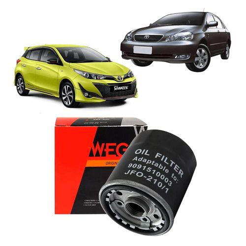 Filtro Oleo Motor Toyota Corolla 1.6 16V 1997 A 2007