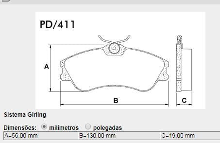 Pastilha Freio Dianteira Citroen Xsara 1.6 1.8 2.0 16V 2000