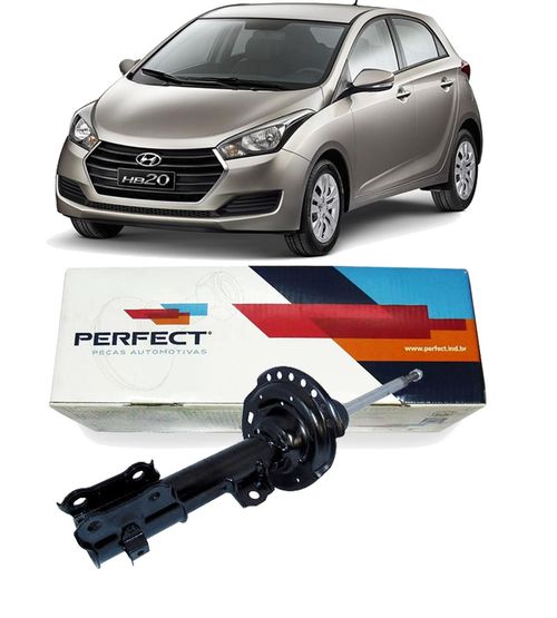 Amortecedor Dianteiro Hyundai Hb20 2013 A 2021 Esquerdo