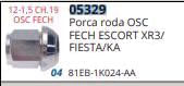 Porca Roda Fiesta Ka Escort Zetec Focus Cromada C Arruela