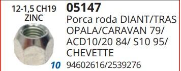 Porca Roda Fiesta Ka Escort Zetec Focus Cromada Vazada
